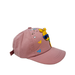 Gorra Jirafa para niña color rosado