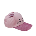 Gorra Cat para niña color rosado
