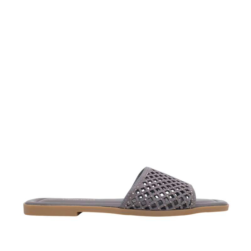 Sandalias flats Alma para mujer color gris