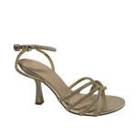 Sandalias de tacón Mia para mujer color dorado