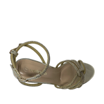 Sandalias de tacón Mia para mujer color dorado