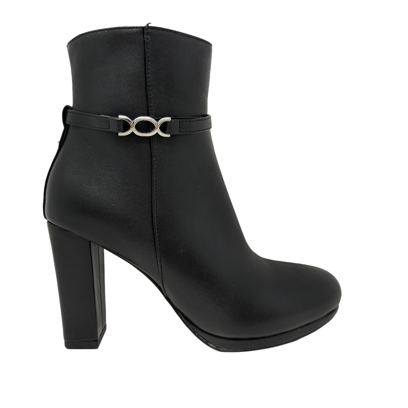 Botínes de tacón Camille para mujer color negro