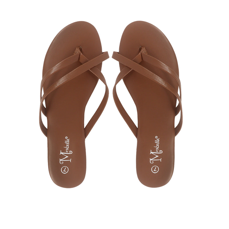 Sandalias flats Karen2 cafe para Mujer