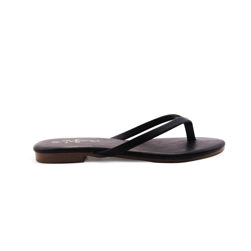 Sandalias flat Karen negro para Mujer