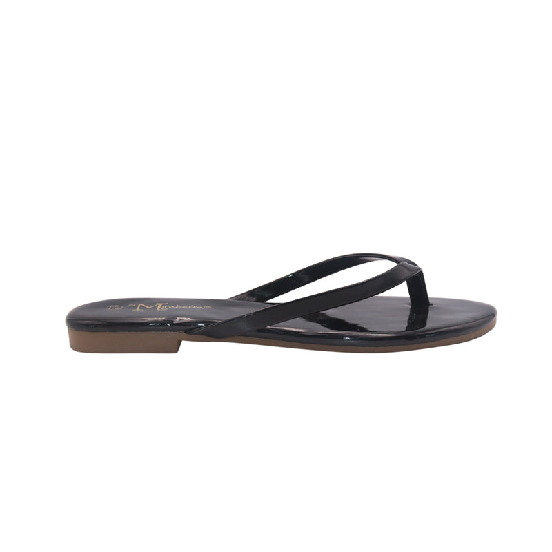 Sandalias flat Karen negro para Mujer