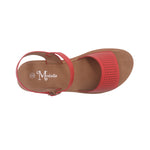 Sandalias Flats Mariana Mirabella rojo para Mujer