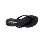 Sandalias flat Karen negro para Mujer