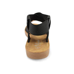 Sandalias flat Annamir negro para Mujer